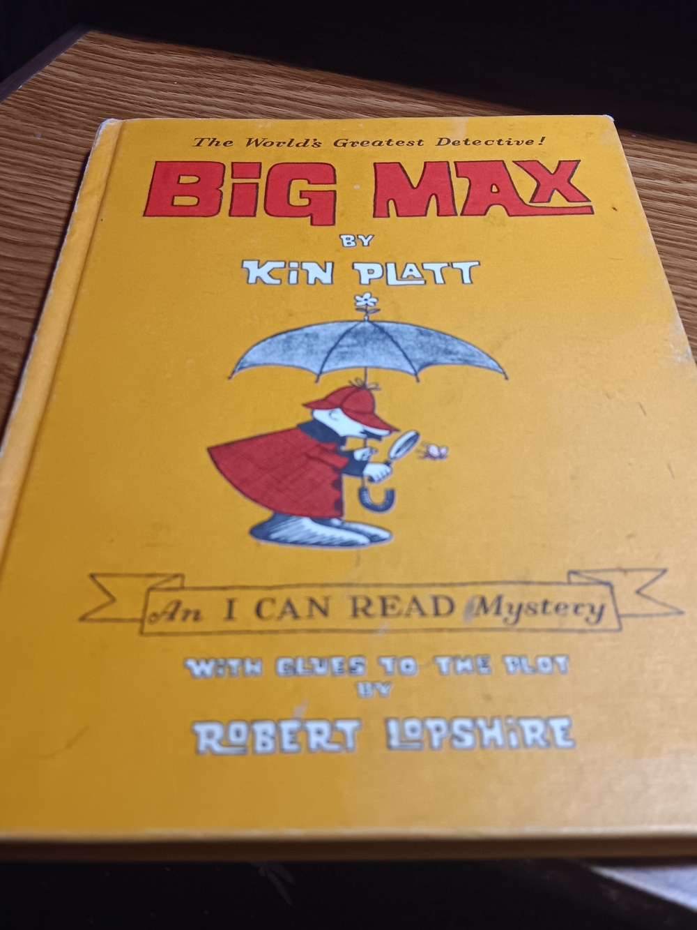 Vintage Big Max The World's Greatest Detective Kin Platt 1965 1st Ed Kids Book